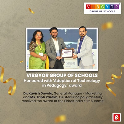 Eldrok India K-12 Summit, Mumbai Award for VIBGYOR Group of Schools